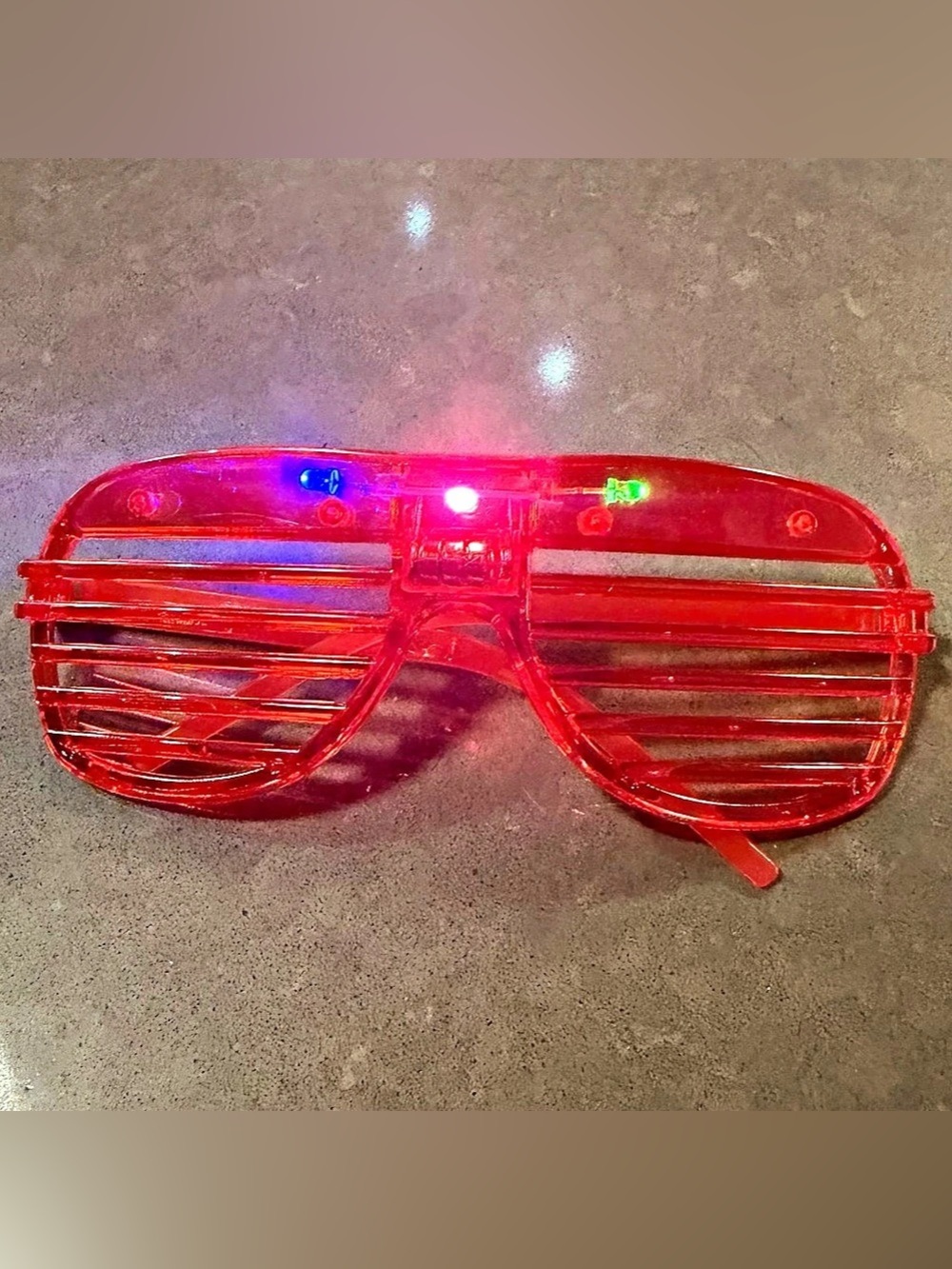Bright Red Cool Shades LED Party Glasses